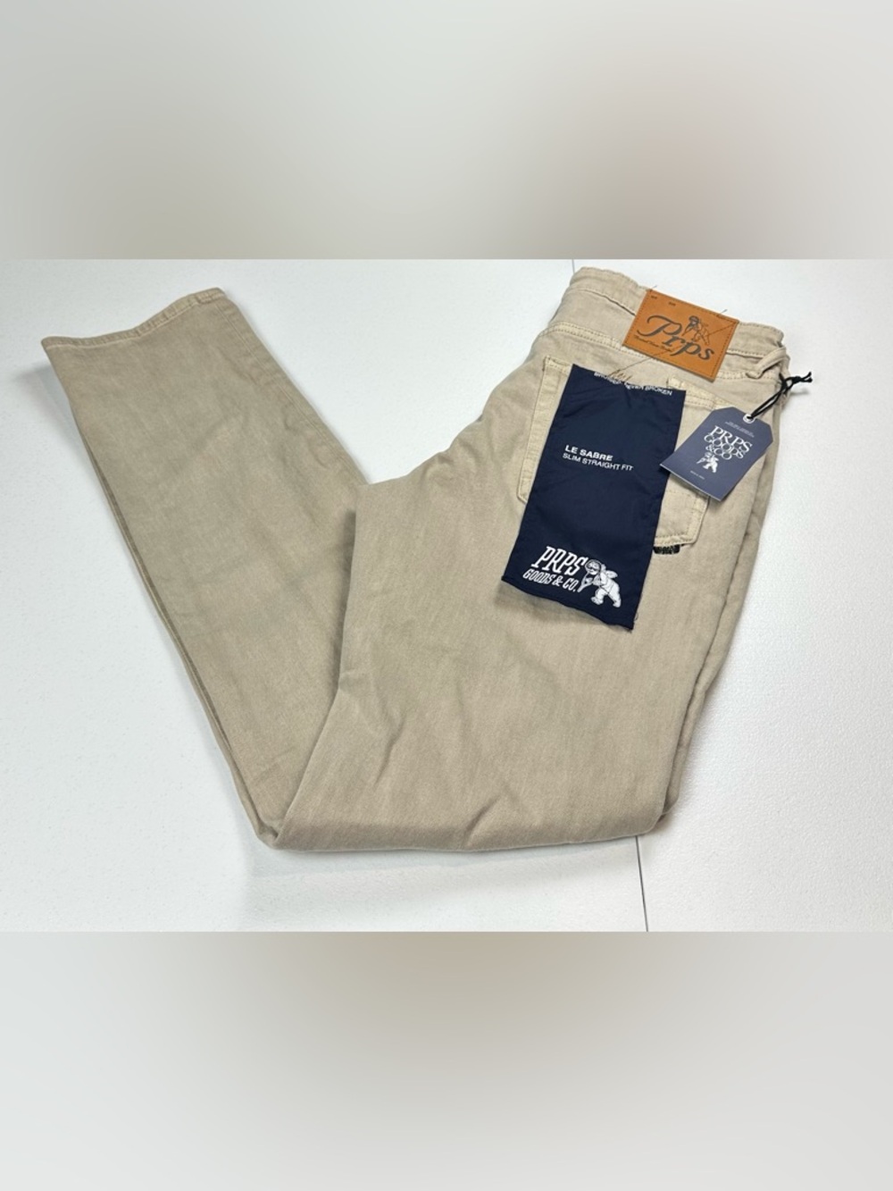 NWT PRPS Jeans Le Sabre Slim Straight Fit Mens Size 34x34 Japanese Denim Stretch